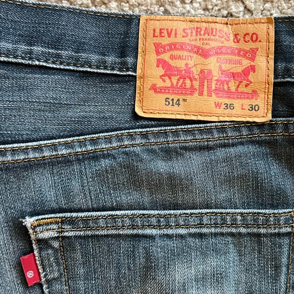 Mens Levi’s 514 Denim Jeans, Pre-Worn in very good shape - size W36 X L30 - Picture 2 of 13